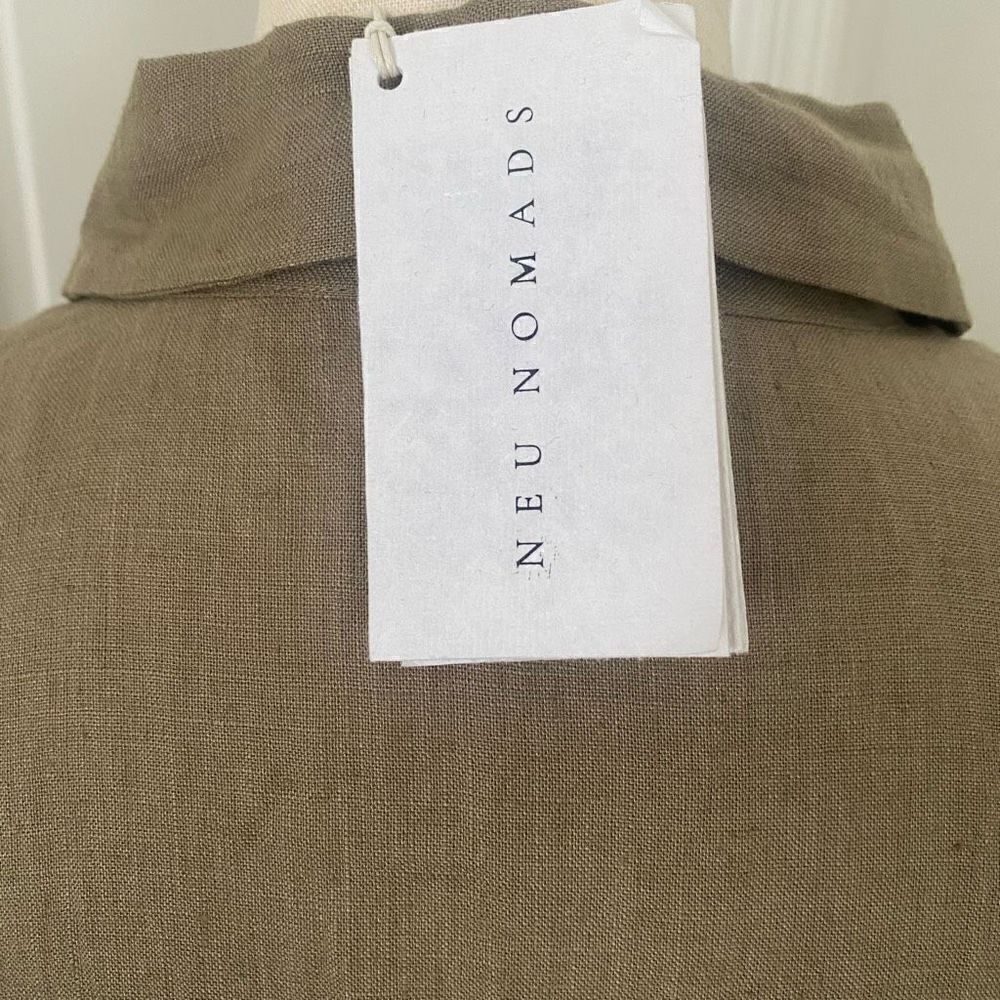 NEW NWT Neu Nomads Shirt Dress Size M/L Sustainable Non Toxic Tencel, M23 - Picture 12 of 12